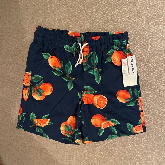 OLD NAVY BOYS PRINT SWIM TRUNKS - Picture 1 of 2